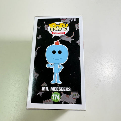 BOX FLAWS VIEW PHOTOS Mr. Meeseeks CHASE - Rick and Morty Funko Pop 174 Vinyl Figure
