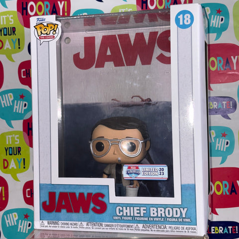 BOX FLAWS VIEW PHOTOS Chief Brody - Jaws Funko Pop Vinyl Figure 18 (17.3 Cm L × 7.2 Cm W × 21.8 Cm H)