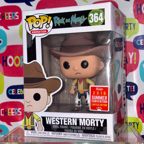 BOX FLAWS VIEW PHOTOS Western Morty - Rick and Morty Funko Pop 364 Vinyl Figure Exclusive