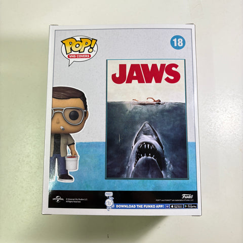 BOX FLAWS VIEW PHOTOS Chief Brody - Jaws Funko Pop Vinyl Figure 18 (17.3 Cm L × 7.2 Cm W × 21.8 Cm H)