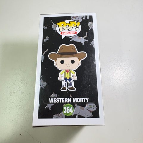 BOX FLAWS VIEW PHOTOS Western Morty - Rick and Morty Funko Pop 364 Vinyl Figure Exclusive