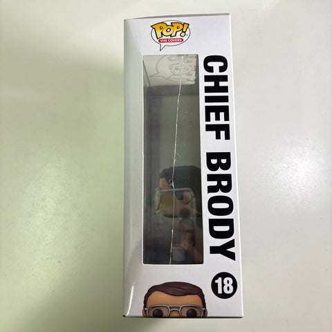 BOX FLAWS VIEW PHOTOS Chief Brody - Jaws Funko Pop Vinyl Figure 18 (17.3 Cm L × 7.2 Cm W × 21.8 Cm H)
