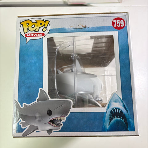 Great White Shark with Tank - Jaws Funko Pop Vinyl Figure 759 (33.0 Cm L × 12.1 Cm W × 20.3 Cm H)