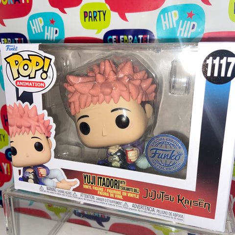 Jujutsu Kaisen - Yuji Itadori with Tsukamoto Doll Funko Pop 1117 Exclusive