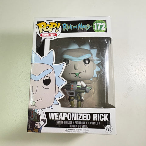 BOX FLAWS VIEW PHOTOS Weaponized Rick - Rick and Morty Funko Pop 172 Vinyl Figure