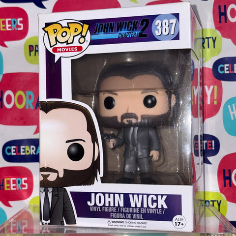 BOX FLAWS VIEW PHOTOS John Wick - Funko Pop Vinyl Figure 387 (11.4 Cm L × 8.9 Cm W × 15.9 Cm H)