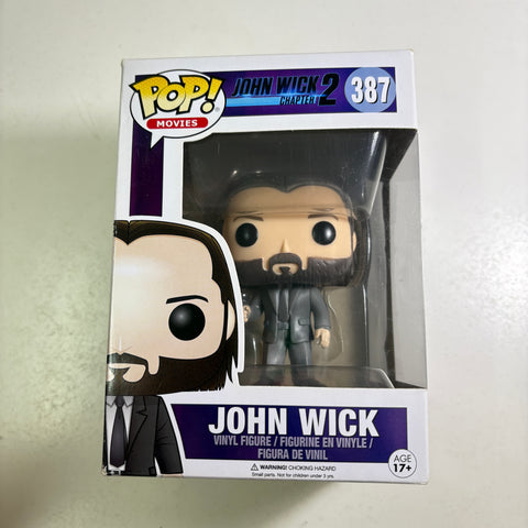 BOX FLAWS VIEW PHOTOS John Wick - Funko Pop Vinyl Figure 387 (11.4 Cm L × 8.9 Cm W × 15.9 Cm H)
