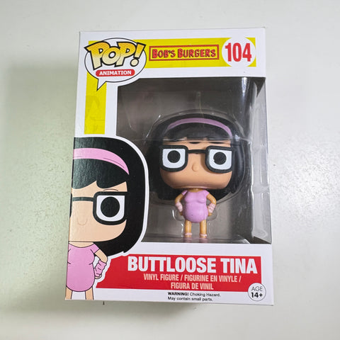 BOX FLAWS VIEW PHOTOS Buttloose Tina Belcher - Bob's Burgers Funko Pop 104 Vinyl Figure