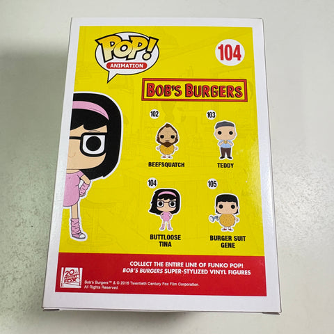 BOX FLAWS VIEW PHOTOS Buttloose Tina Belcher - Bob's Burgers Funko Pop 104 Vinyl Figure