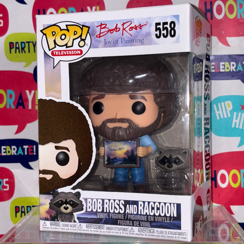 Bob Ross & Raccoon Funko Pop 558