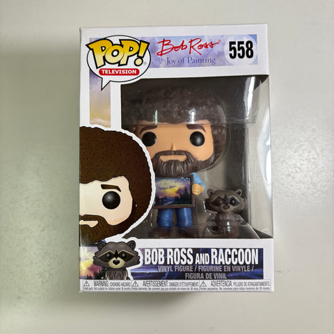 Bob Ross & Raccoon Funko Pop 558