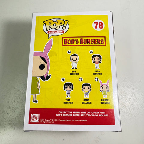 BOX DAMAGE VIEW PHOTOS Louise Belcher - Bob's Burgers Funko Pop 78 Vinyl Figure