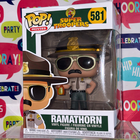 BOX FLAWS VIEW PHOTOS Ramathorn - Super Troopers Funko Pop 581 Vinyl Figure (11.4 Cm L × 8.9 Cm W × 15.9 Cm H)