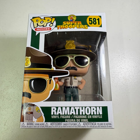 BOX FLAWS VIEW PHOTOS Ramathorn - Super Troopers Funko Pop 581 Vinyl Figure (11.4 Cm L × 8.9 Cm W × 15.9 Cm H)