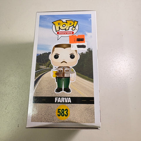 BOX FLAWS VIEW PHOTOS Farva - Super Troopers Funko Pop 583 Vinyl Figure (11.4 Cm L × 8.9 Cm W × 15.9 Cm H)