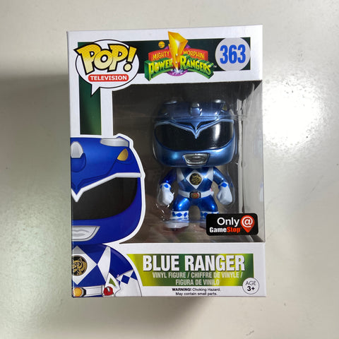 Power Rangers - Blue Ranger (Metallic) Funko Pop 363 Gamestop Exclusive