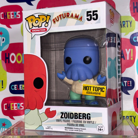 BOX FLAWS VIEW PHOTOS BLUE Zoidberg - Futurama Funko Pop 55 Vinyl Figure Exclusive