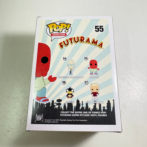 BOX FLAWS VIEW PHOTOS BLUE Zoidberg - Futurama Funko Pop 55 Vinyl Figure Exclusive