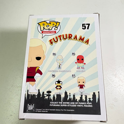 BOX FLAWS VIEW PHOTOS Zapp Brannigan - Futurama Funko Pop 57 Vinyl Figure