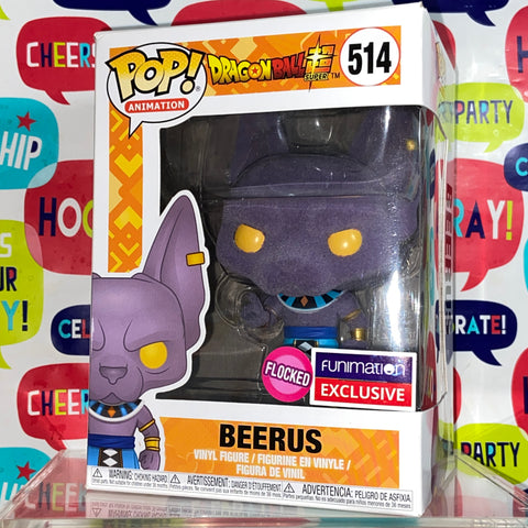 Dragon Ball Z -  Beerus (Flocked) Funko Pop 514 Funimation Exclusive