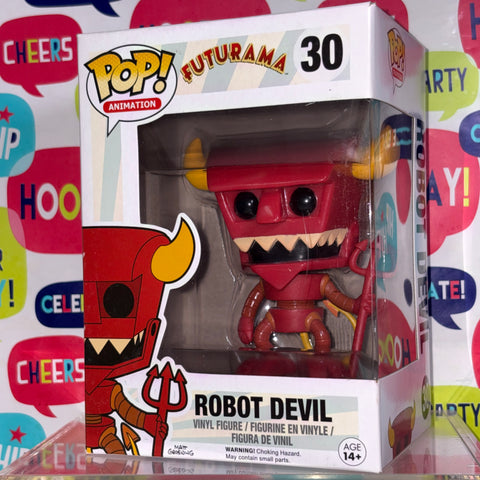 BOX FLAWS VIEW PHOTOS Robot Devil - Futurama Funko Pop 30 Vinyl Figure