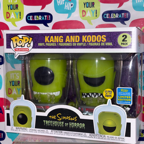 Kang and Kodos - The Simpsons Treehouse of Horror Funko Pop 2-Pack Vinyl Figure Convention