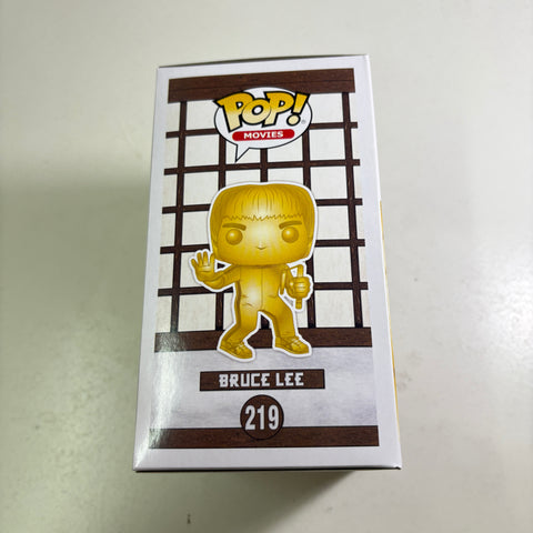 Bruce Lee (GOLD) - Funko Pop 219 Vinyl Figure Exclusive (11.4 Cm L × 8.9 Cm W × 15.9 Cm H)