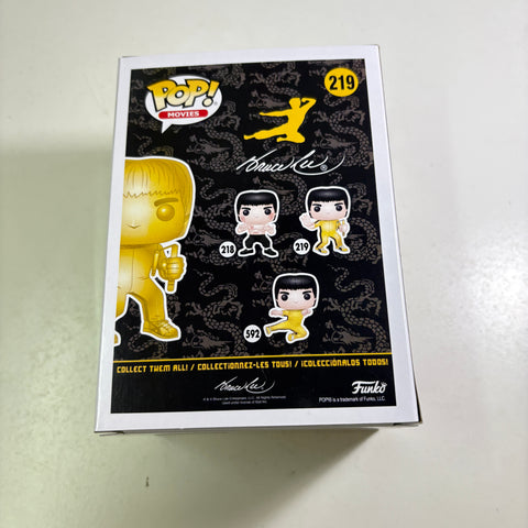 Bruce Lee (GOLD) - Funko Pop 219 Vinyl Figure Exclusive (11.4 Cm L × 8.9 Cm W × 15.9 Cm H)