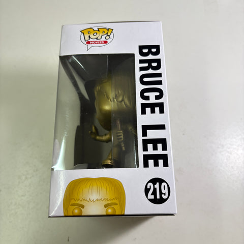 Bruce Lee (GOLD) - Funko Pop 219 Vinyl Figure Exclusive (11.4 Cm L × 8.9 Cm W × 15.9 Cm H)