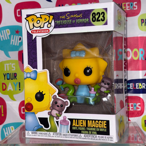 BOX FLAWS VIEW PHOTOS Alien Maggie - The Simpsons Treehouse of Horror Funko Pop 823 Vinyl Figure