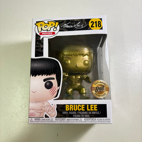 Bruce Lee (GOLD) - Funko Pop 218 Vinyl Figure Exclusive (11.4 Cm L × 8.9 Cm W × 15.9 Cm H)