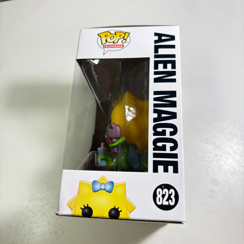 BOX FLAWS VIEW PHOTOS Alien Maggie - The Simpsons Treehouse of Horror Funko Pop 823 Vinyl Figure