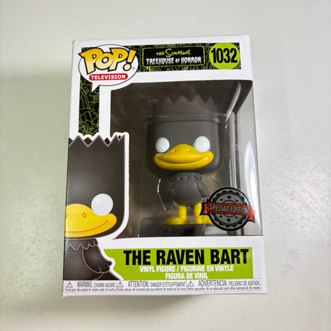 BOX DAMAGE VIEW PHOTOS Raven Bart - The Simpsons Treehouse of Horror  Funko Pop 1032 Vinyl Figure Exclusive