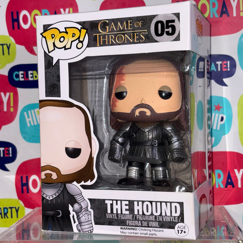 BOX FLAWS VIEW PHOTOS The Hound - Game of Thrones Funko Pop 05 Vinyl Figure (11.4 Cm L × 8.9 Cm W × 15.9 Cm H)