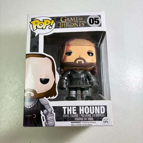 BOX FLAWS VIEW PHOTOS The Hound - Game of Thrones Funko Pop 05 Vinyl Figure (11.4 Cm L × 8.9 Cm W × 15.9 Cm H)