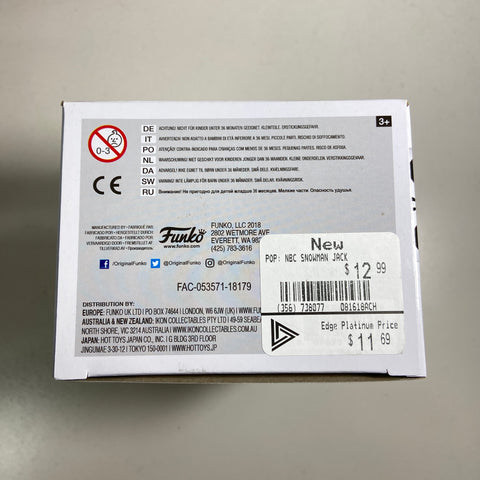 The Nightmare before Christmas - Snowman Jack Disney Funko Pop 448