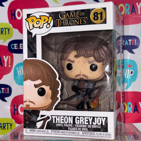 BOX FLAWS VIEW PHOTOS Theon Greyjoy - Game of Thrones Funko Pop 81 Vinyl Figure (11.4 Cm L × 8.9 Cm W × 15.9 Cm H)