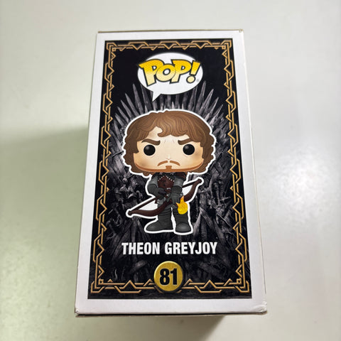 BOX FLAWS VIEW PHOTOS Theon Greyjoy - Game of Thrones Funko Pop 81 Vinyl Figure (11.4 Cm L × 8.9 Cm W × 15.9 Cm H)