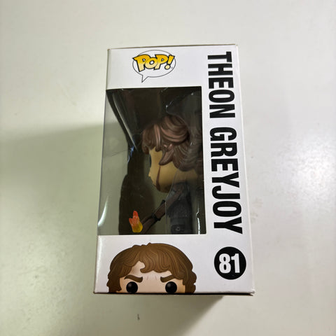 BOX FLAWS VIEW PHOTOS Theon Greyjoy - Game of Thrones Funko Pop 81 Vinyl Figure (11.4 Cm L × 8.9 Cm W × 15.9 Cm H)