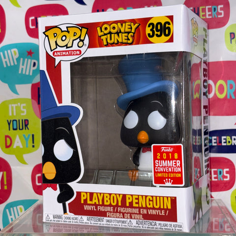 BOX FLAWS VIEW PHOTOS Playboy Penguin - Looney Tunes Funko Pop 396 Vinyl Figure Convention Exclusive