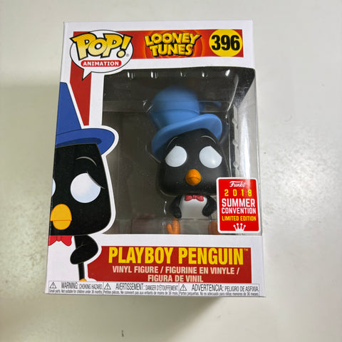 BOX FLAWS VIEW PHOTOS Playboy Penguin - Looney Tunes Funko Pop 396 Vinyl Figure Convention Exclusive