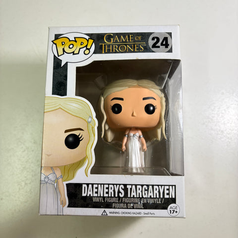 BOX FLAWS VIEW PHOTOS Daenerys Targaryen - Game of Thrones Funko Pop 24 Vinyl Figure (11.4 Cm L × 8.9 Cm W × 15.9 Cm H)