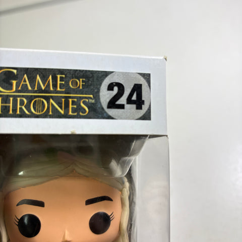 BOX FLAWS VIEW PHOTOS Daenerys Targaryen - Game of Thrones Funko Pop 24 Vinyl Figure (11.4 Cm L × 8.9 Cm W × 15.9 Cm H)