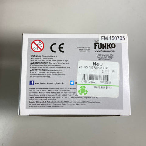 The Nightmare before Christmas - Pumpkin King Disney Funko Pop 153