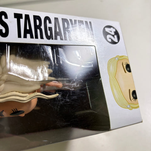 BOX FLAWS VIEW PHOTOS Daenerys Targaryen - Game of Thrones Funko Pop 24 Vinyl Figure (11.4 Cm L × 8.9 Cm W × 15.9 Cm H)