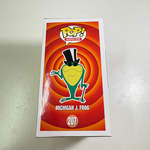 BOX FLAWS VIEW PHOTOS Michigan J. Frog - Looney Tunes Funko Pop 207 Vinyl Figure Convention Exclusive