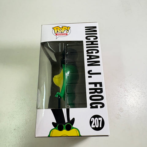 BOX FLAWS VIEW PHOTOS Michigan J. Frog - Looney Tunes Funko Pop 207 Vinyl Figure Convention Exclusive