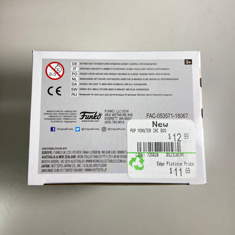 Monsters Inc - Boo Disney Funko Pop 386