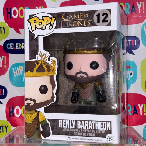 Renly Baratheon - Game of Thrones Funko Pop 12 Vinyl Figure (11.4 Cm L × 8.9 Cm W × 15.9 Cm H)