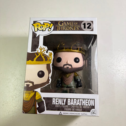 Renly Baratheon - Game of Thrones Funko Pop 12 Vinyl Figure (11.4 Cm L × 8.9 Cm W × 15.9 Cm H)